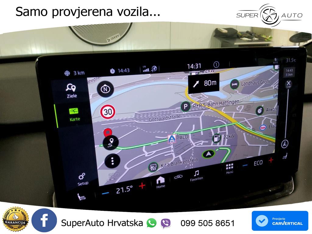 Škoda Enyaq iV 80 82 kWh (204 KS) SportLine LED+GR SJED+ACC