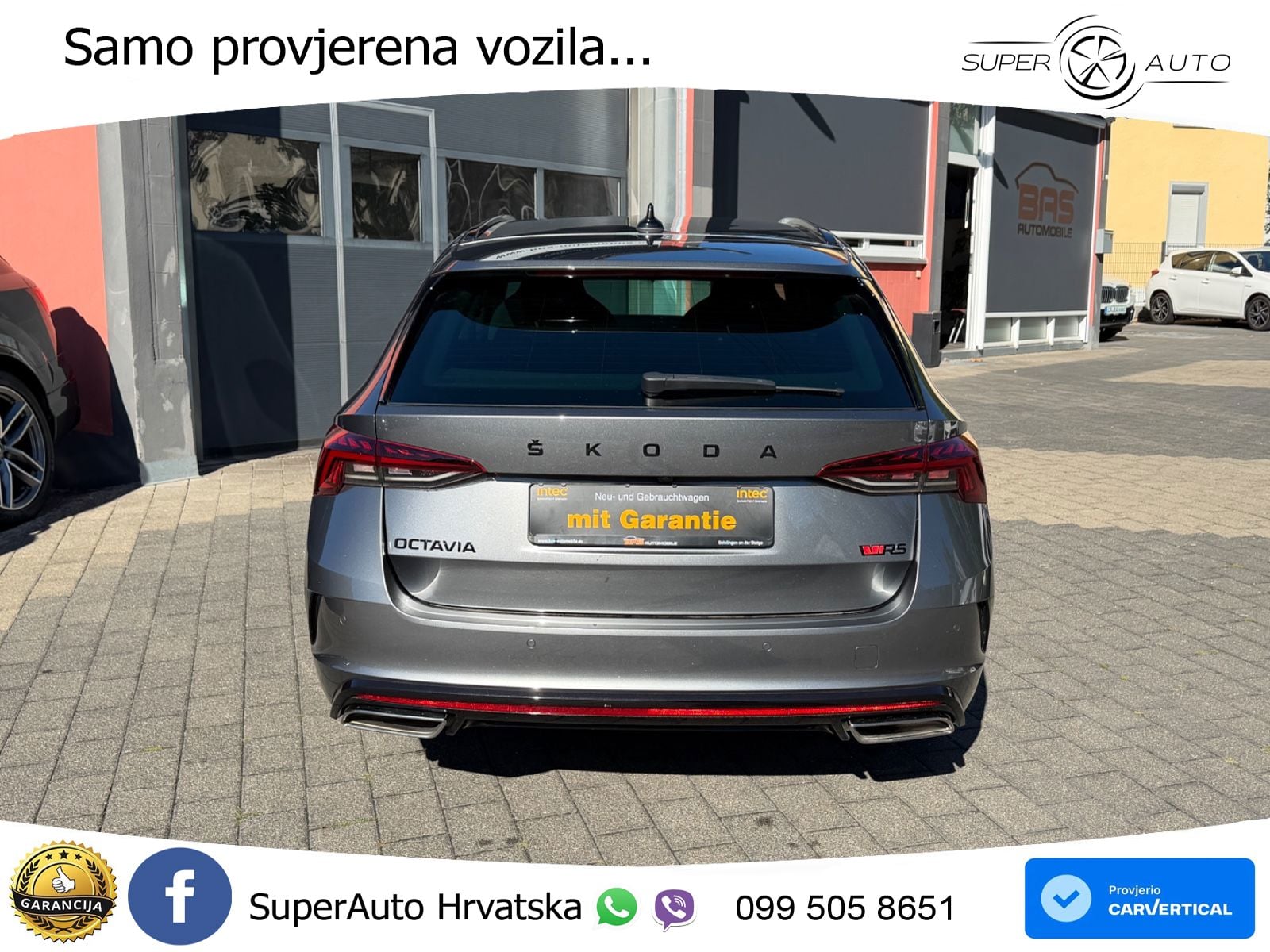 Škoda Octavia Combi RS 2.0 TDI (200 KS) DSG LED+GR SJED+ACC