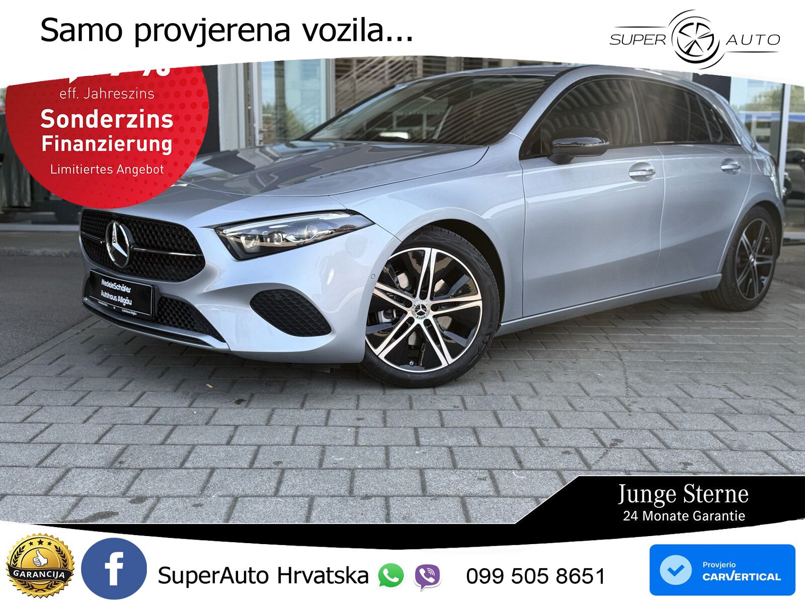 Mercedes-Benz A 200 7G-DCT LED+GR SJED+ACC