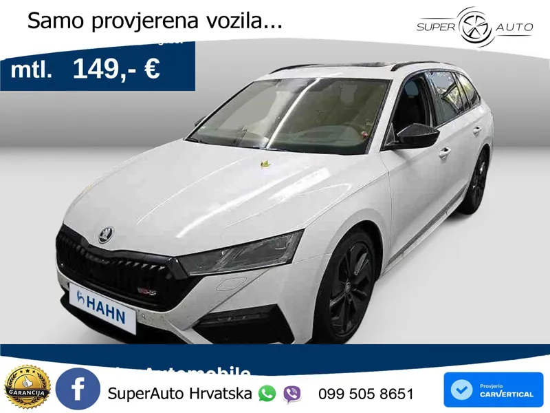 Škoda Octavia Combi RS 2.0 TDI (200 KS) DSG LED+GR SJED+ACC