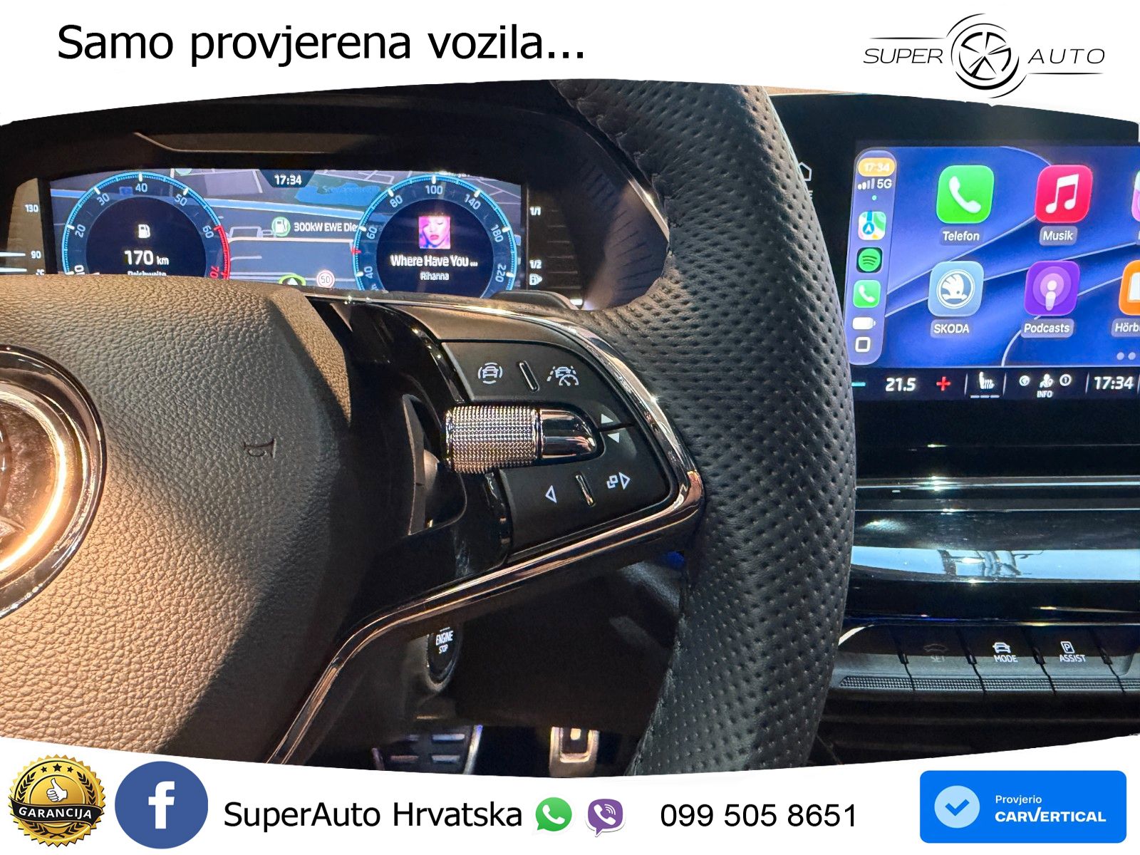 Škoda Octavia Combi 2.0 TSI (190 KS) 4x4 DSG SportLine LED+GR SJED+ACC