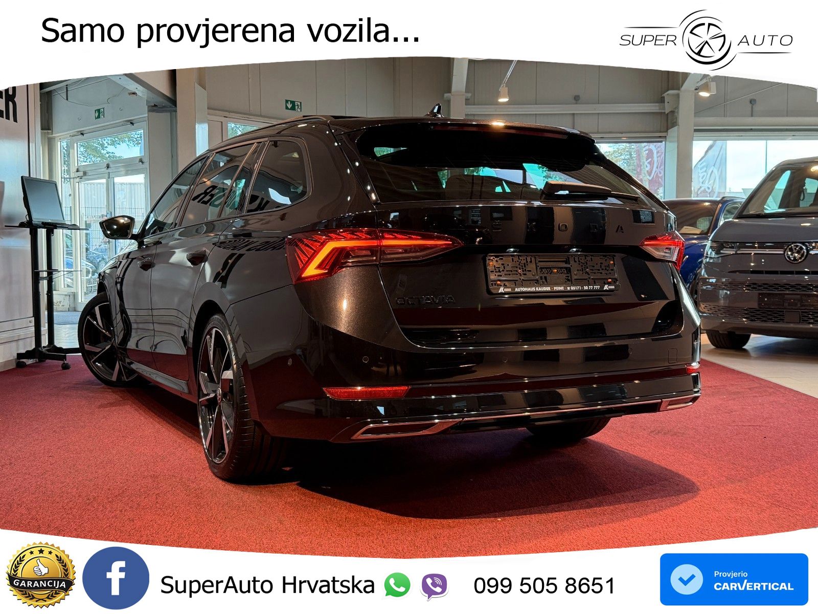 Škoda Octavia Combi 2.0 TSI (190 KS) 4x4 DSG SportLine LED+GR SJED+ACC