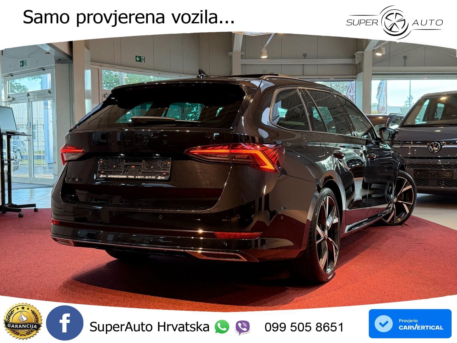 Škoda Octavia Combi 2.0 TSI (190 KS) 4x4 DSG SportLine LED+GR SJED+ACC