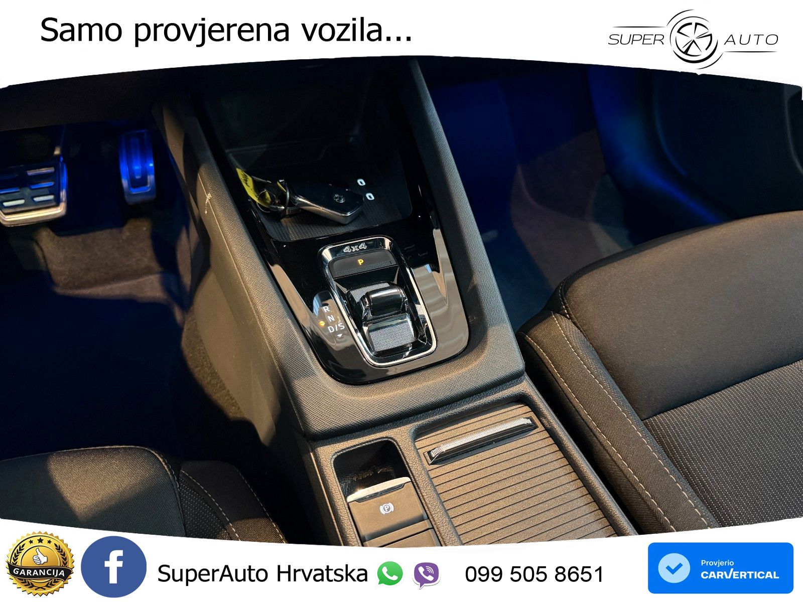 Škoda Octavia Combi 2.0 TSI (190 KS) 4x4 DSG SportLine LED+GR SJED+ACC