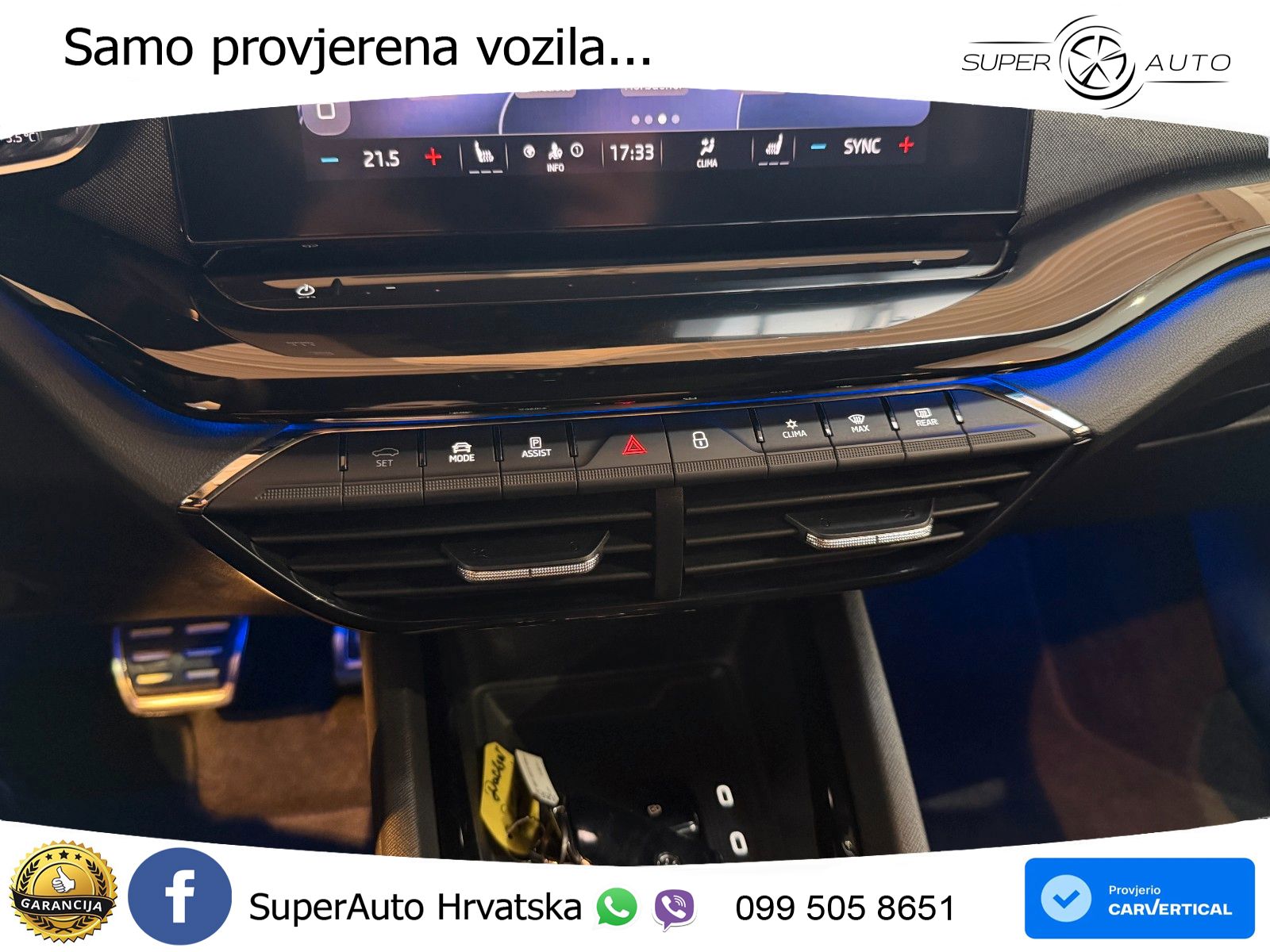 Škoda Octavia Combi 2.0 TSI (190 KS) 4x4 DSG SportLine LED+GR SJED+ACC
