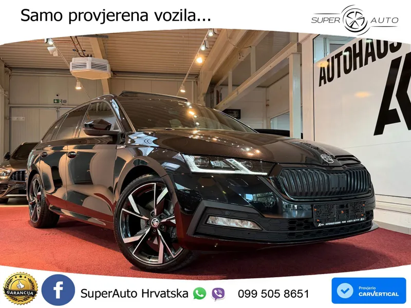 Škoda Octavia Combi 2.0 TSI (190 KS) 4x4 DSG SportLine LED+GR SJED+ACC