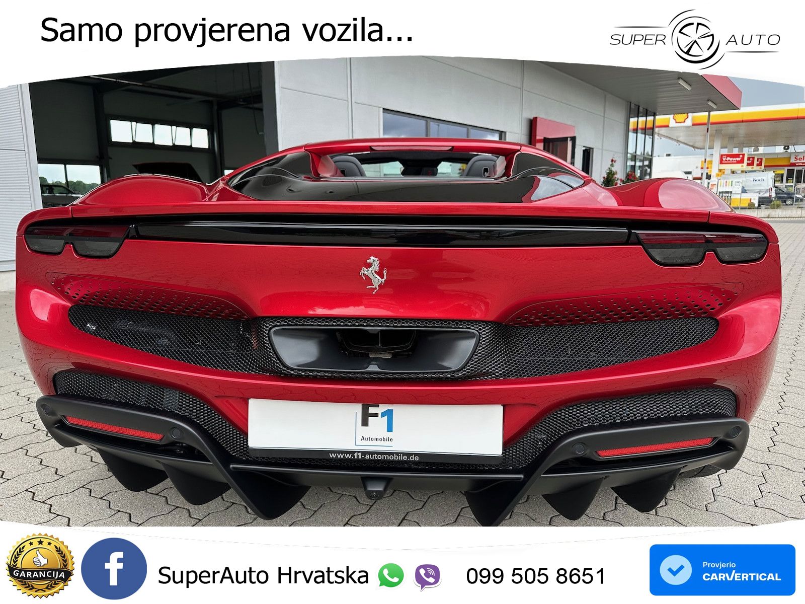 Ferrari 296 GTS 3.0 V6 (830 KS) F1 DCT