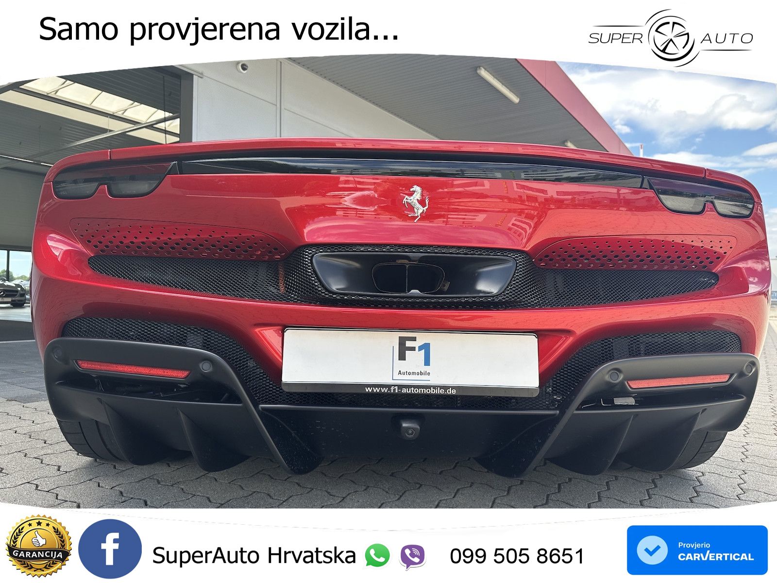 Ferrari 296 GTS 3.0 V6 (830 KS) F1 DCT