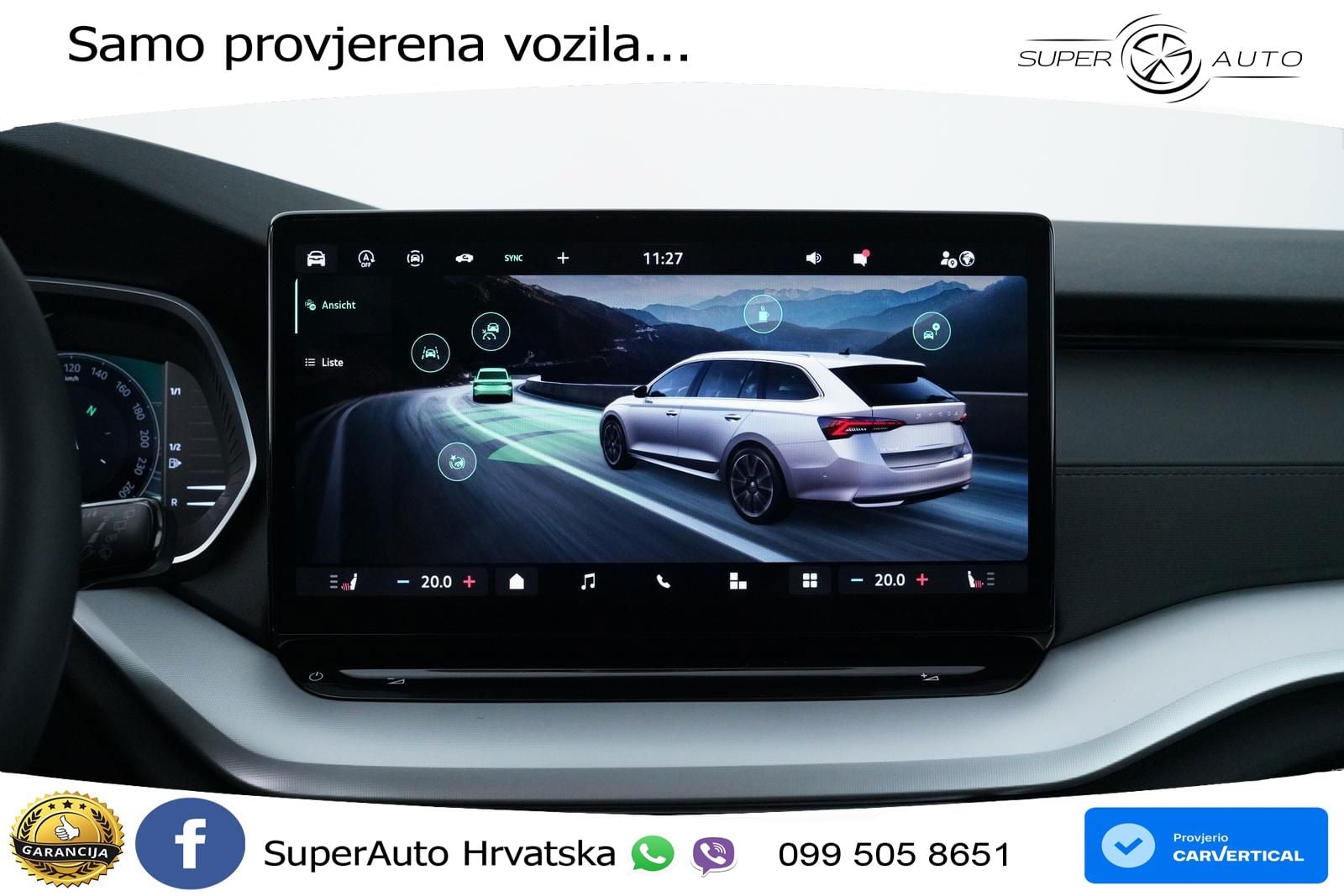 Škoda Octavia Combi 2.0 TDI (150 KS) DSG SportLine LED+GR SJED+ACC