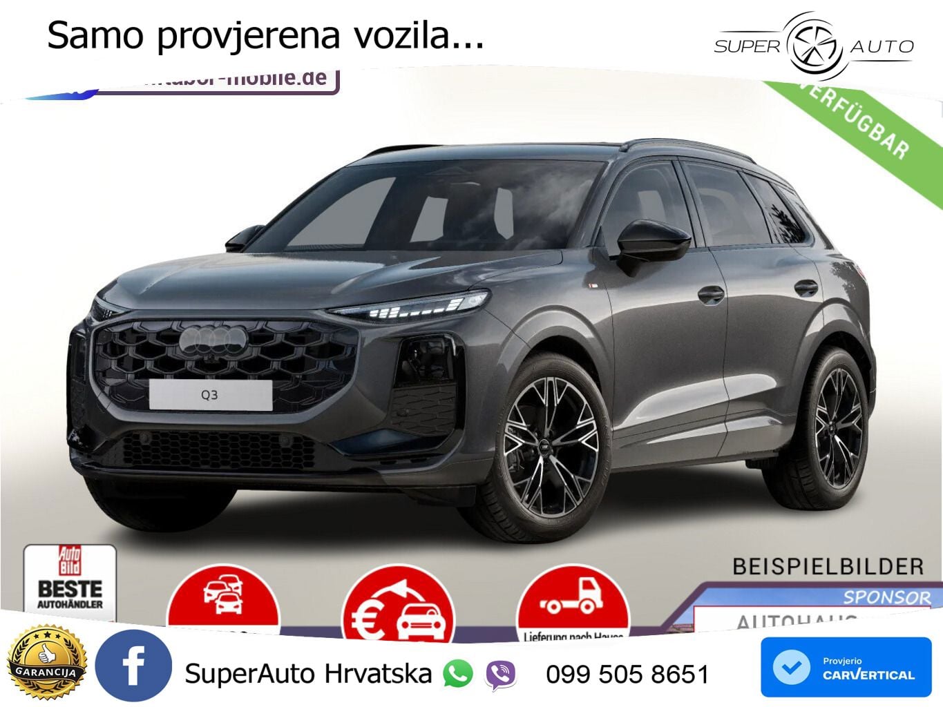 Audi Q3 1.5 TFSI (150 KS) S tronic LED+GR SJED+ACC