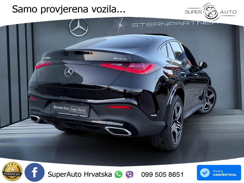 Mercedes GLC Coupe 400e (381 KS) 4MATIC 9G-TRONIC AMG ACC+GR SJED+360+PANO