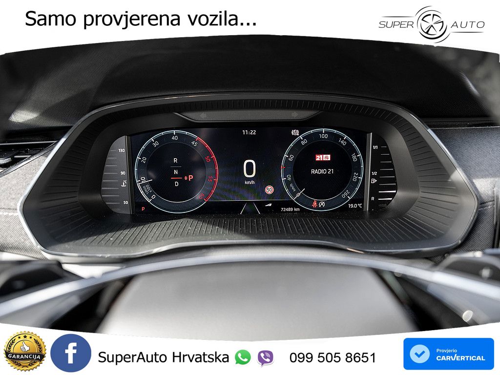 Škoda Octavia Combi 2.0 TDI (150 KS) DSG LED+GR SJED+ACC