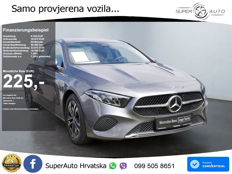 Mercedes-Benz A 200 7G-DCT LED+GR SJED+ACC