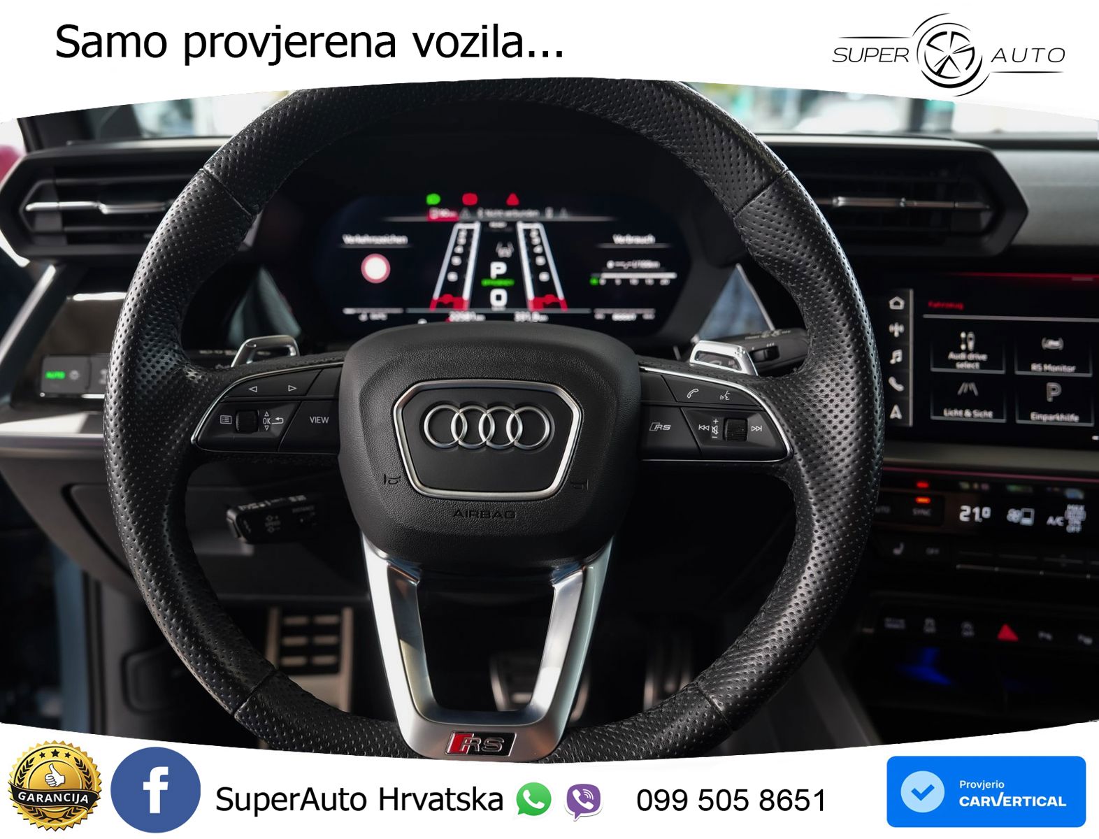 Audi RS3 Sedan 2.5 TFSI (400 KS) quattro S tronic MATRIX+GR SJED+KAM