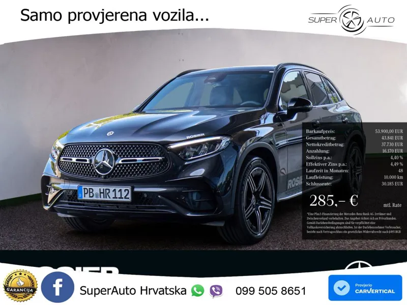 Mercedes GLC 200d (163 KS) 4MATIC 9G-TRONIC AMG LED+GR SJED+ACC