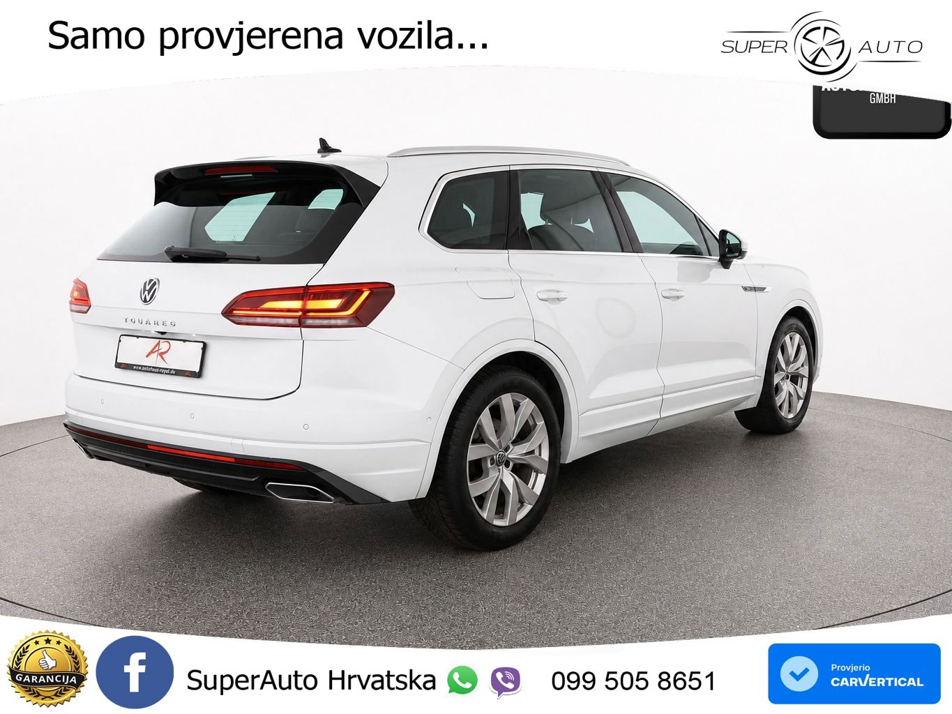 Volkswagen Touareg 3.0 V6 TDI (231 KS) 4MOTION Tiptronic R-Line ZRAČNI+ACC+GR SJED+KAM+PANO
