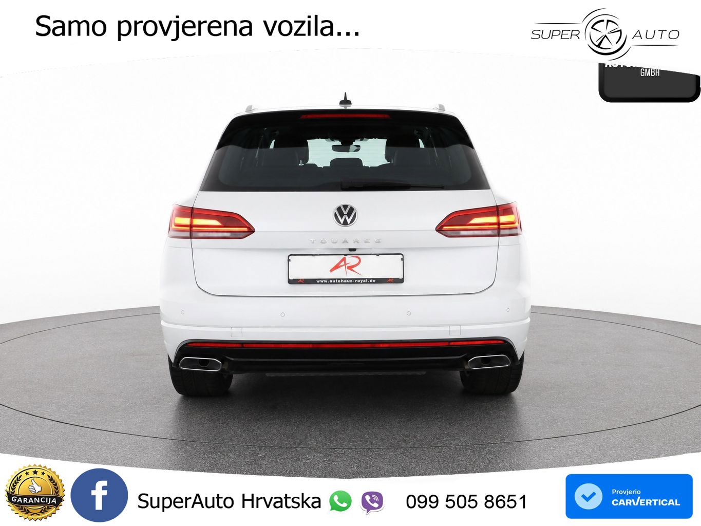 Volkswagen Touareg 3.0 V6 TDI (231 KS) 4MOTION Tiptronic R-Line ZRAČNI+ACC+GR SJED+KAM+PANO