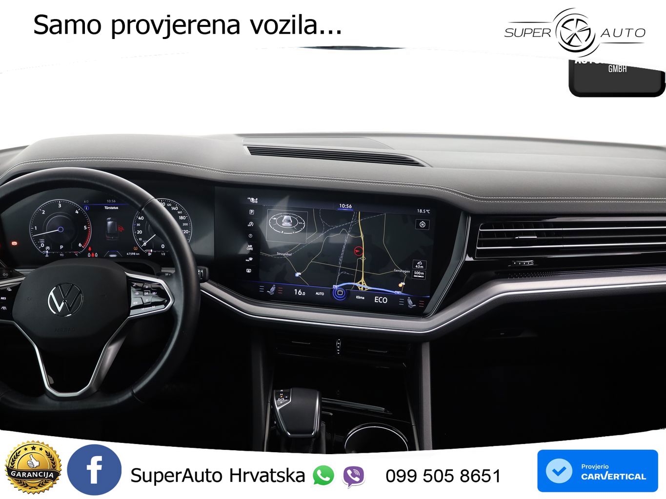 Volkswagen Touareg 3.0 V6 TDI (231 KS) 4MOTION Tiptronic R-Line ZRAČNI+ACC+GR SJED+KAM+PANO