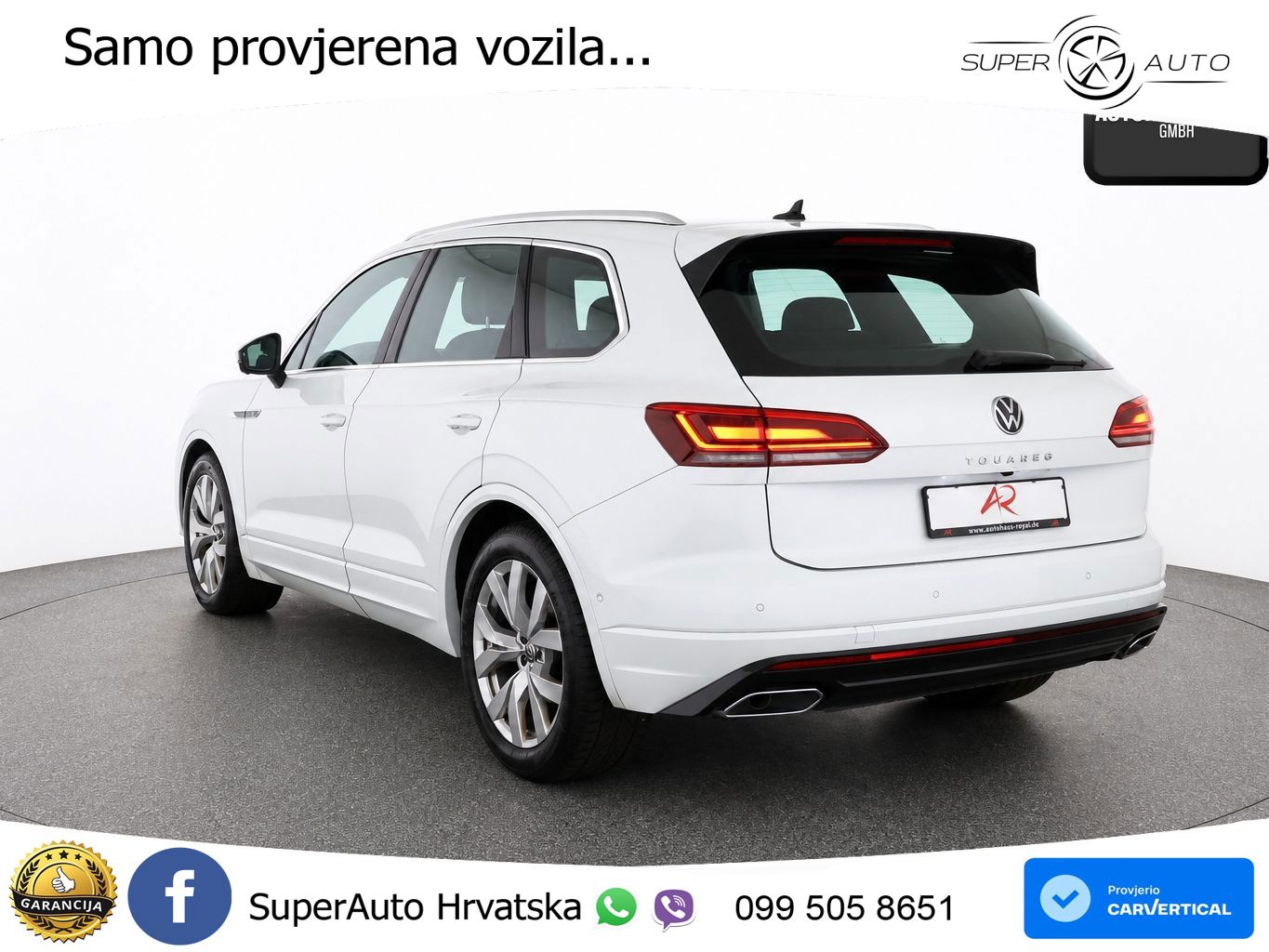 Volkswagen Touareg 3.0 V6 TDI (231 KS) 4MOTION Tiptronic R-Line ZRAČNI+ACC+GR SJED+KAM+PANO