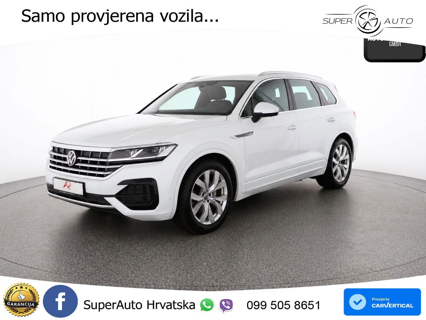 Volkswagen Touareg 3.0 V6 TDI (231 KS) 4MOTION Tiptronic R-Line ZRAČNI+ACC+GR SJED+KAM+PANO