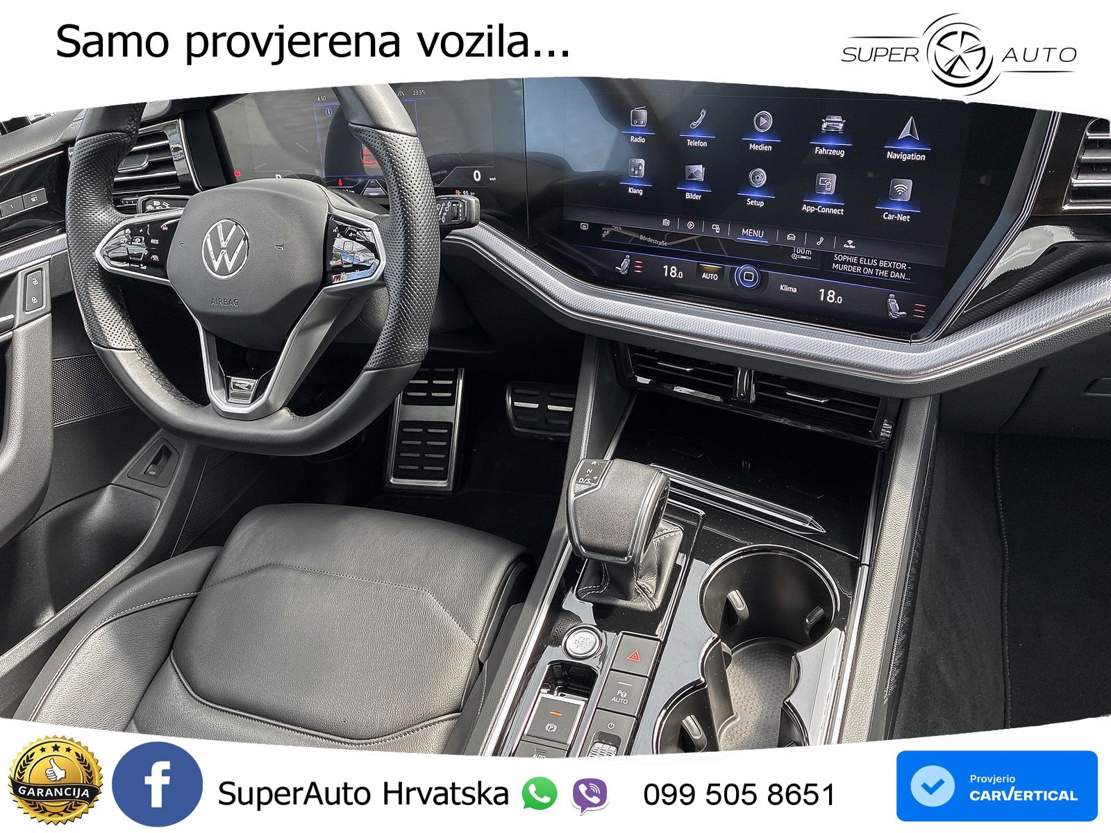 Volkswagen Touareg 3.0 V6 TDI (231 KS) 4MOTION Tiptronic R-Line ZRAČNI+ACC+GR SJED+KAM