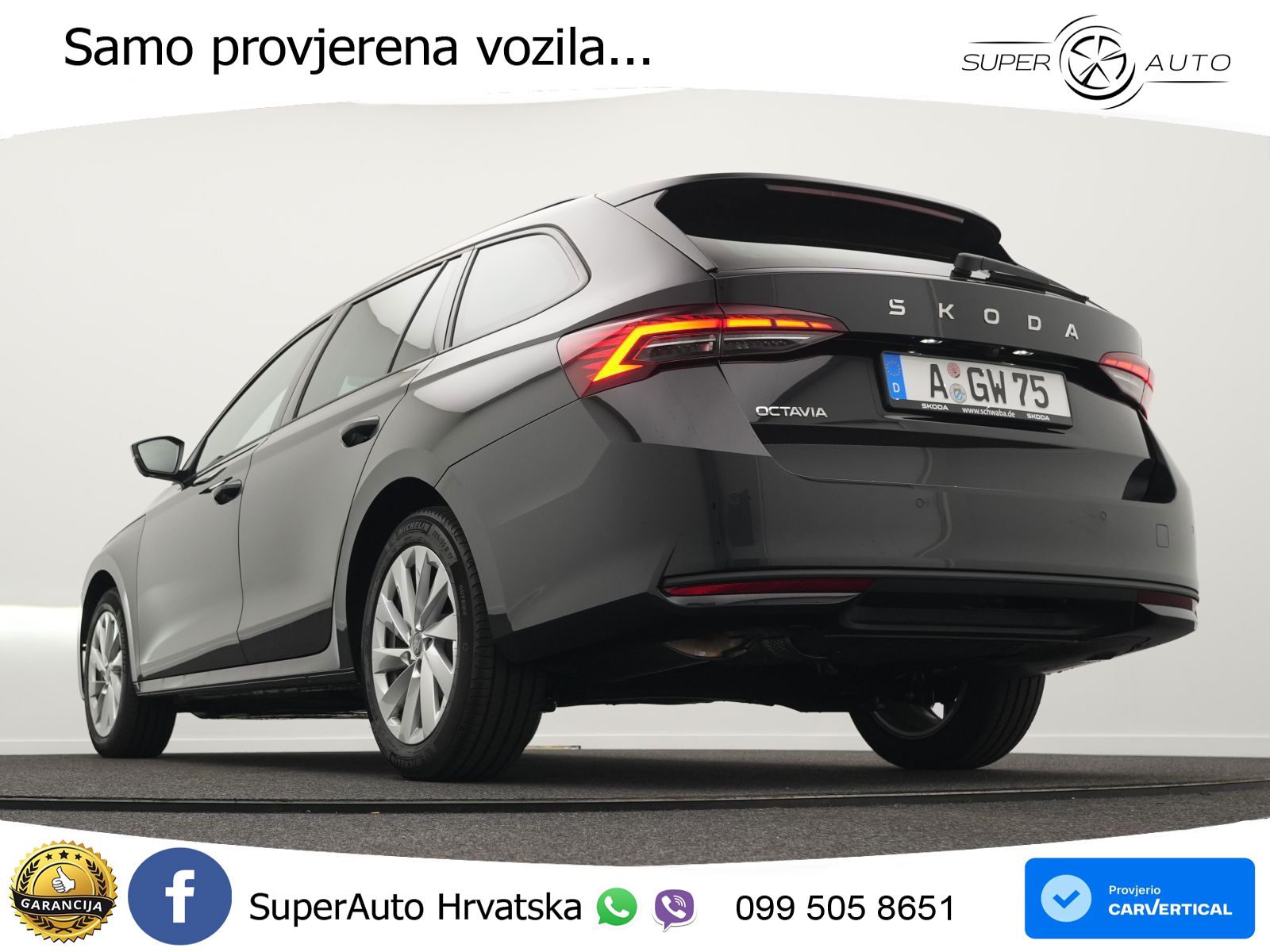 Škoda Octavia Combi 2.0 TDI (150 KS) DSG Selection LED+GR SJED+ACC
