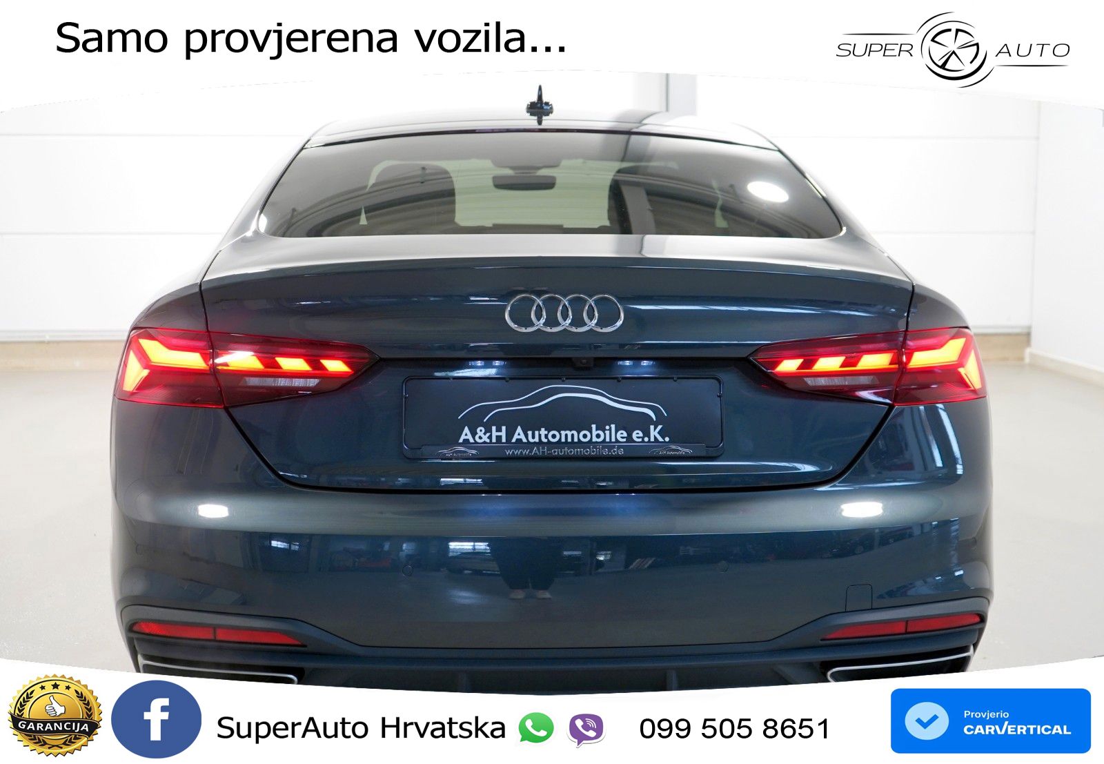 Audi A5 Sportback 40 TDI (204 KS) S tronic LED+GR SJED+ACC