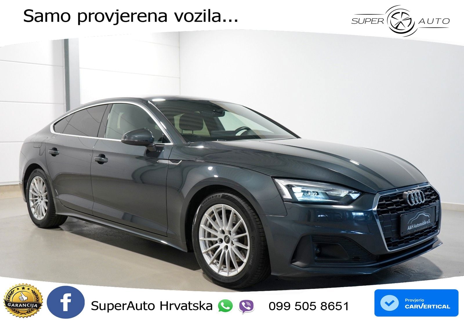 Audi A5 Sportback 40 TDI (204 KS) S tronic LED+GR SJED+ACC