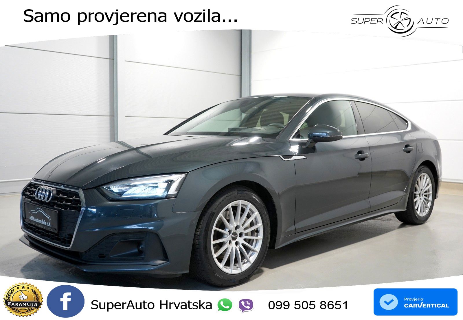 Audi A5 Sportback 40 TDI (204 KS) S tronic LED+GR SJED+ACC