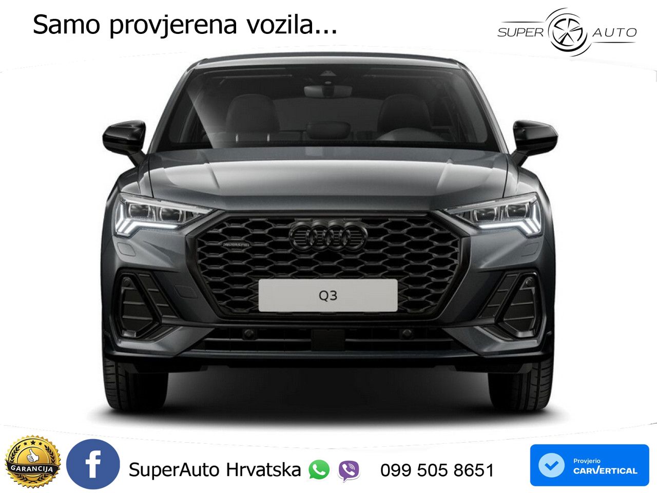 Audi Q3 II Sportback 40 TFSI (190 KS) quattro S tronic S line MATRIX+GR SJED+KAM