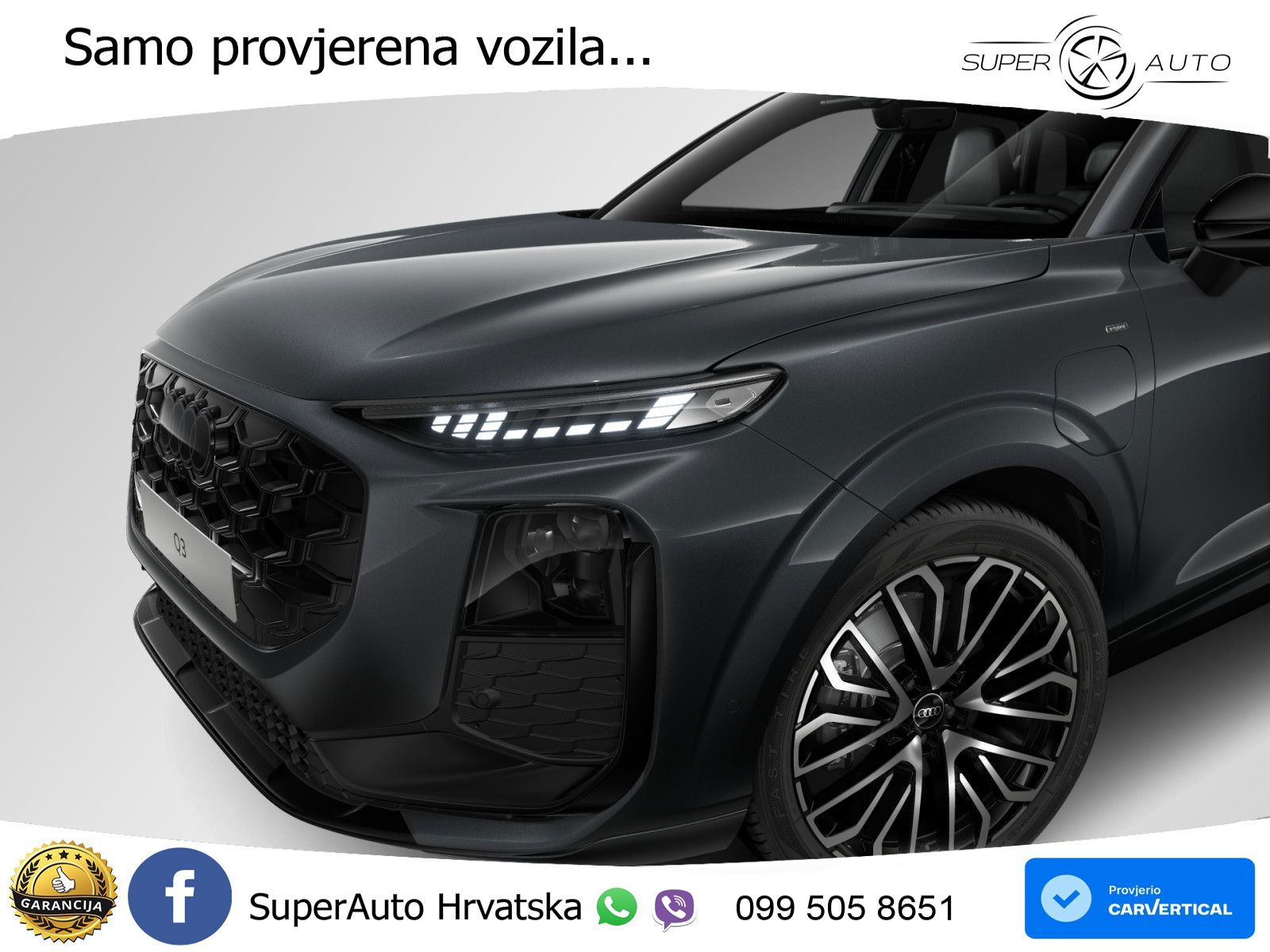 Audi Q3 1.5 TFSIe (272 KS) S tronic S line LED+GR SJED+ACC