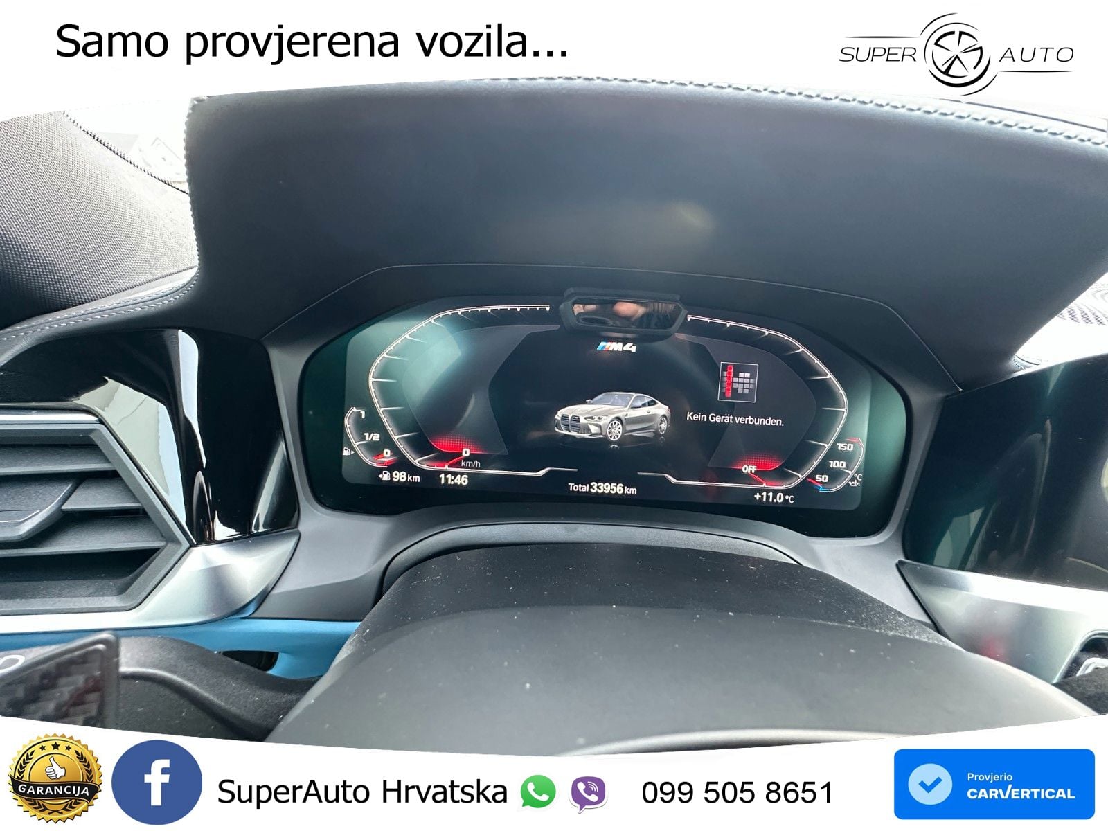 BMW M4 Competition 3.0 (510 KS) Steptronic LED+GR SJED+ACC
