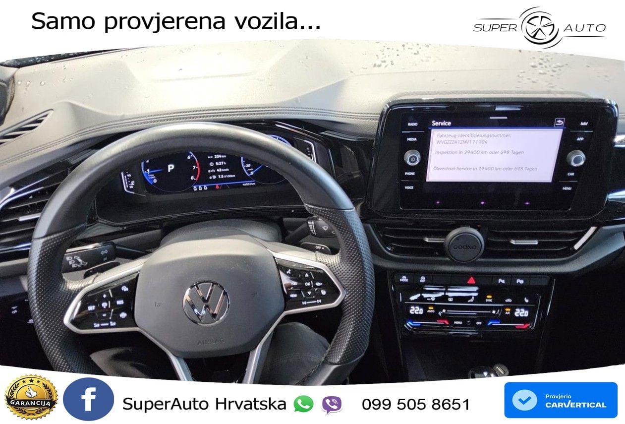 Volkswagen T-Roc 1.5 TSI (150 KS) DSG R-Line LED+GR SJED+ACC