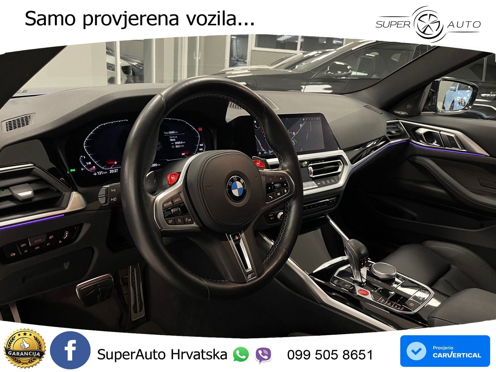BMW M4 Competition 3.0 (510 KS) Steptronic LED+GR SJED+ACC