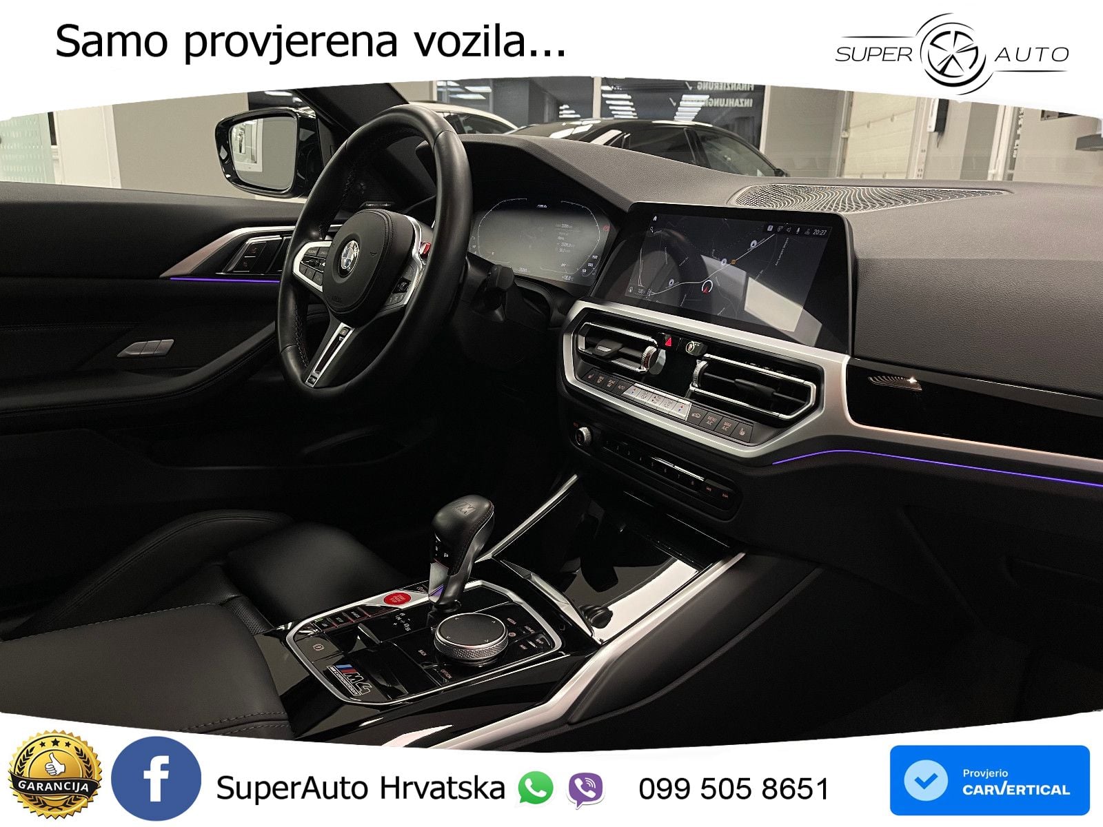 BMW M4 Competition 3.0 (510 KS) Steptronic LED+GR SJED+ACC