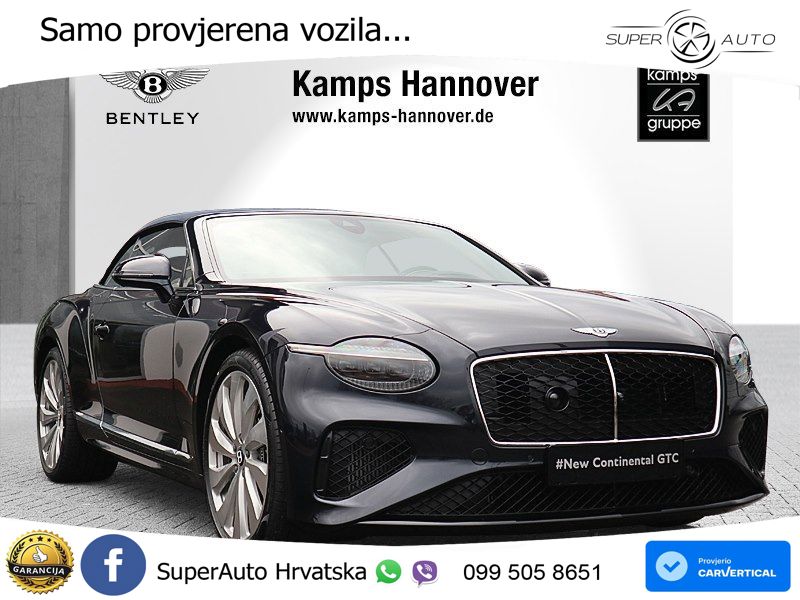 Bentley Continental GTC IV 4.0 V8 TFSi (680 KS) AWD DCT ZRAČNI+ACC+GR SJED+KAM+PANO