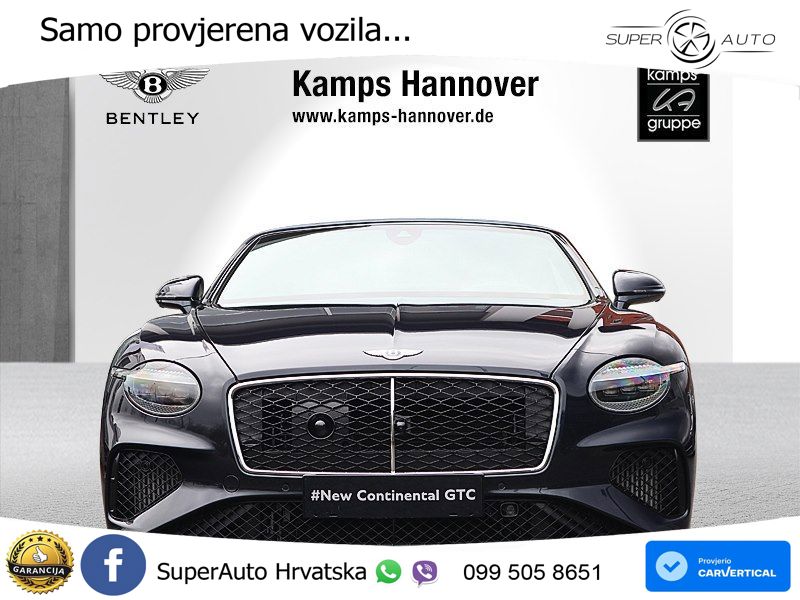 Bentley Continental GTC IV 4.0 V8 TFSi (680 KS) AWD DCT ZRAČNI+ACC+GR SJED+KAM+PANO
