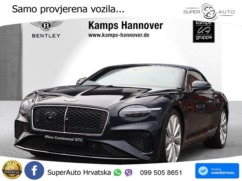 Bentley Continental GTC IV 4.0 V8 TFSi (680 KS) AWD DCT ZRAČNI+ACC+GR SJED+KAM+PANO