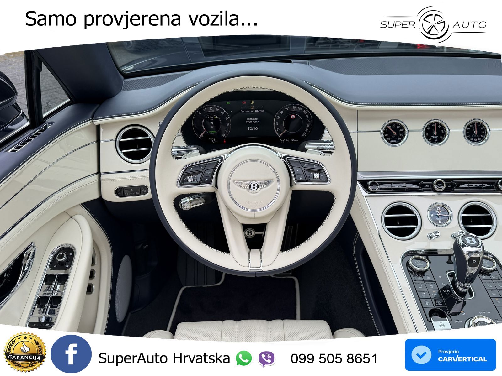 Bentley Continental GTC IV 4.0 V8 TFSi (680 KS) AWD DCT ZRAČNI+ACC+GR SJED+KAM+PANO