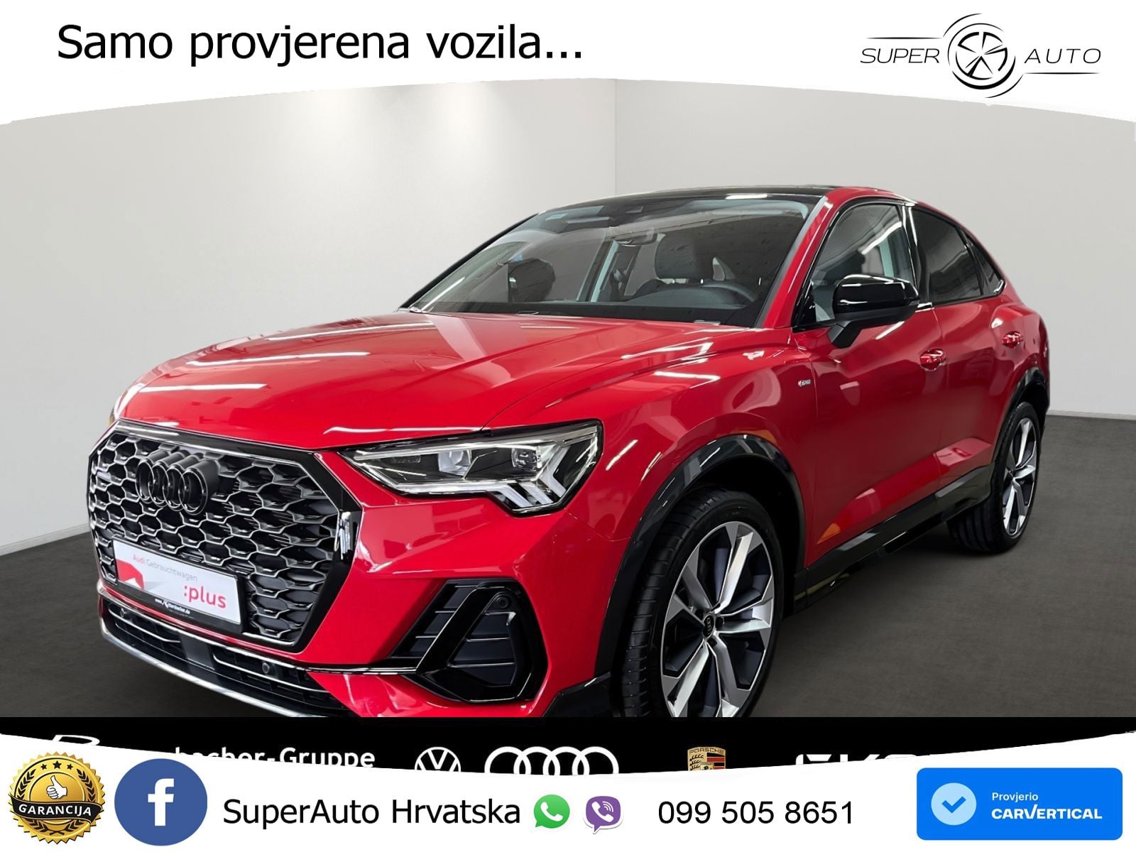 Audi Q3 Sportback 40 TDI (193 KS) quattro S tronic S line LED+GR SJED+ACC