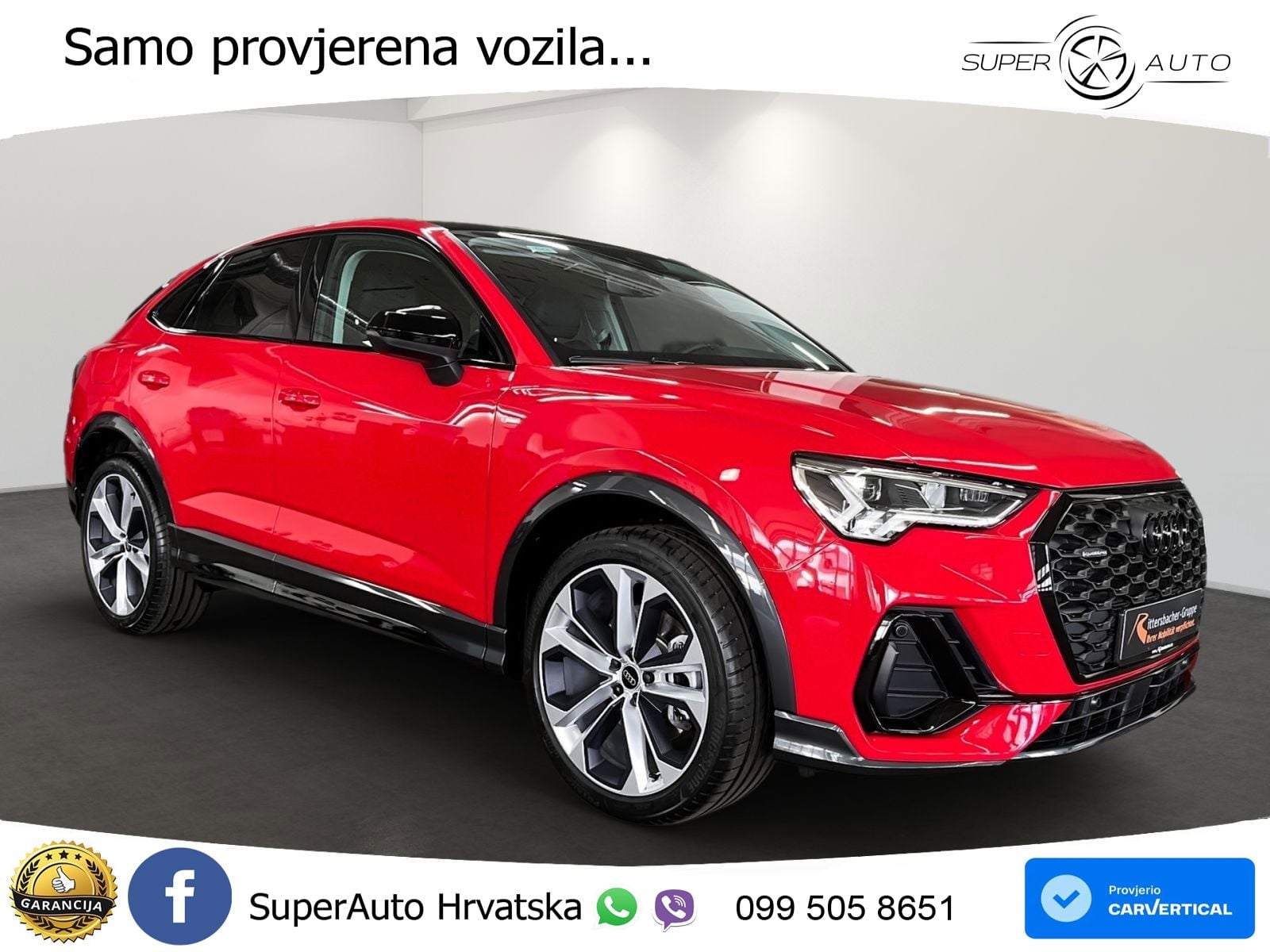 Audi Q3 Sportback 40 TDI (193 KS) quattro S tronic S line LED+GR SJED+ACC