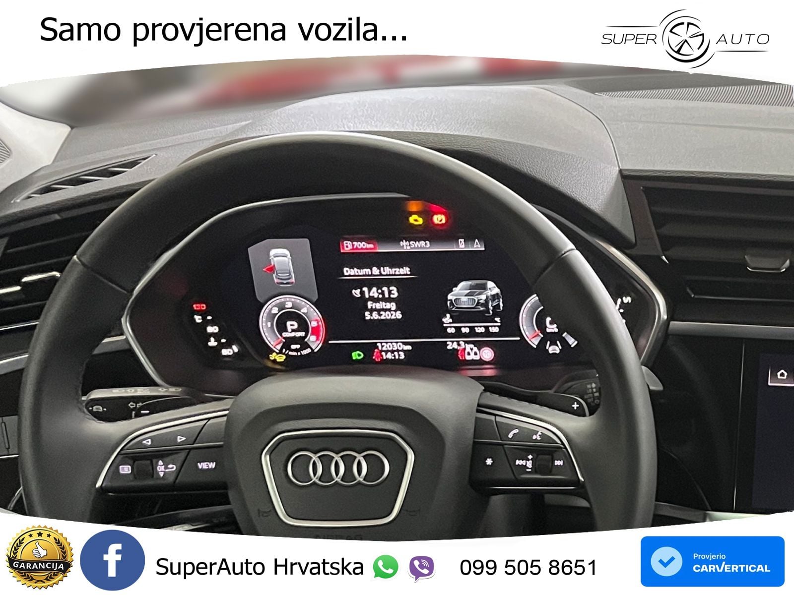 Audi Q3 Sportback 40 TDI (193 KS) quattro S tronic S line LED+GR SJED+ACC