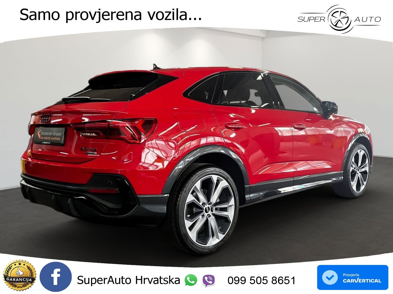 Audi Q3 Sportback 40 TDI (193 KS) quattro S tronic S line LED+GR SJED+ACC