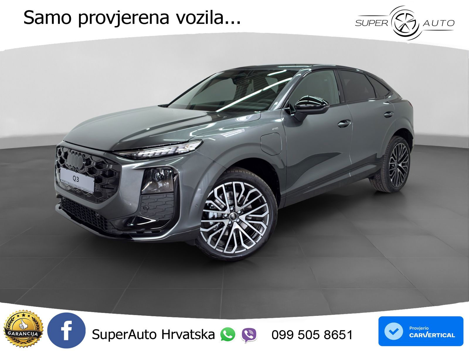Audi Q3 Sportback 1.5 TFSIe (272 KS) S tronic 2x S line MATRIX+GR SJED+KAM