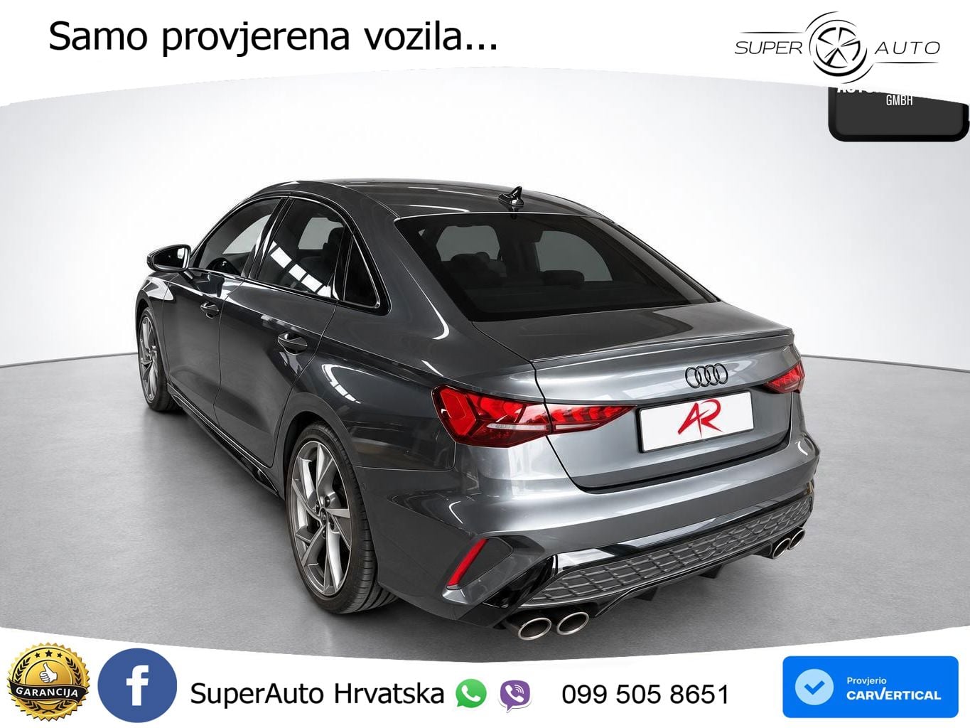 Audi S3 Limuzina 2.0 TFSI (333 KS) quattro S tronic MATRIX+GR SJED+KAM