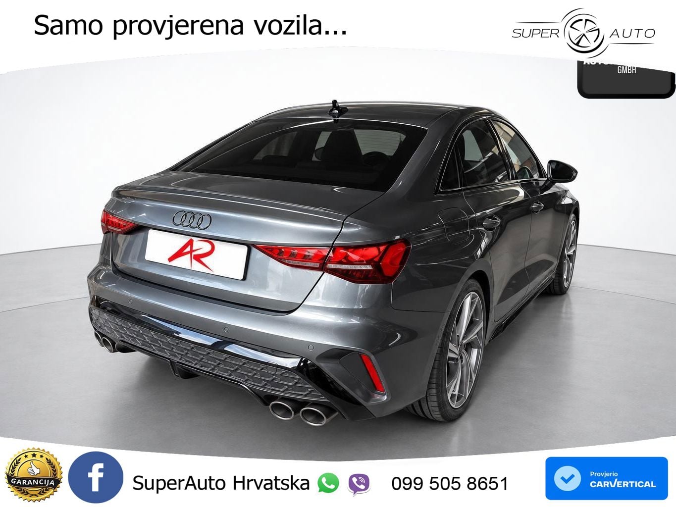 Audi S3 Limuzina 2.0 TFSI (333 KS) quattro S tronic MATRIX+GR SJED+KAM