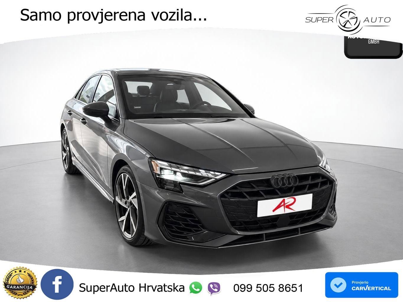 Audi S3 Limuzina 2.0 TFSI (333 KS) quattro S tronic MATRIX+GR SJED+KAM