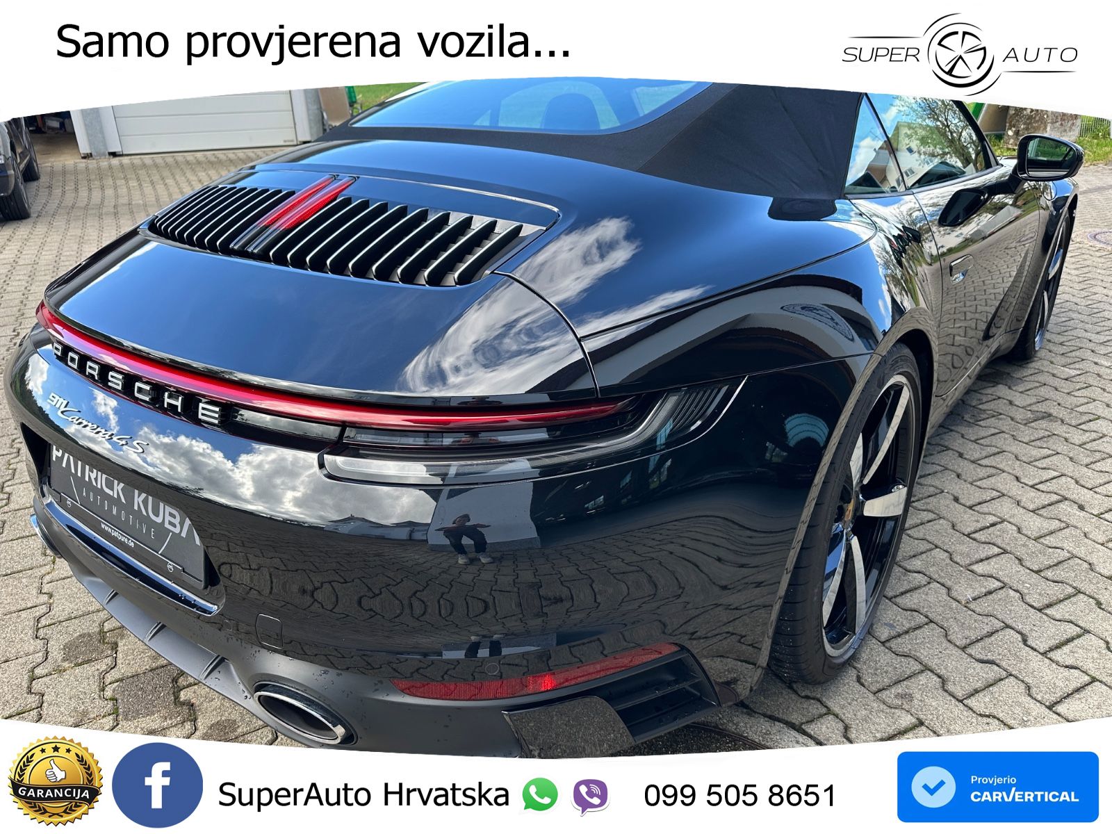 Porsche 911 Carrera 4S Cabriolet 3.0 (450 KS) PDK ZRAČNI+ACC+GR SJED+KAM