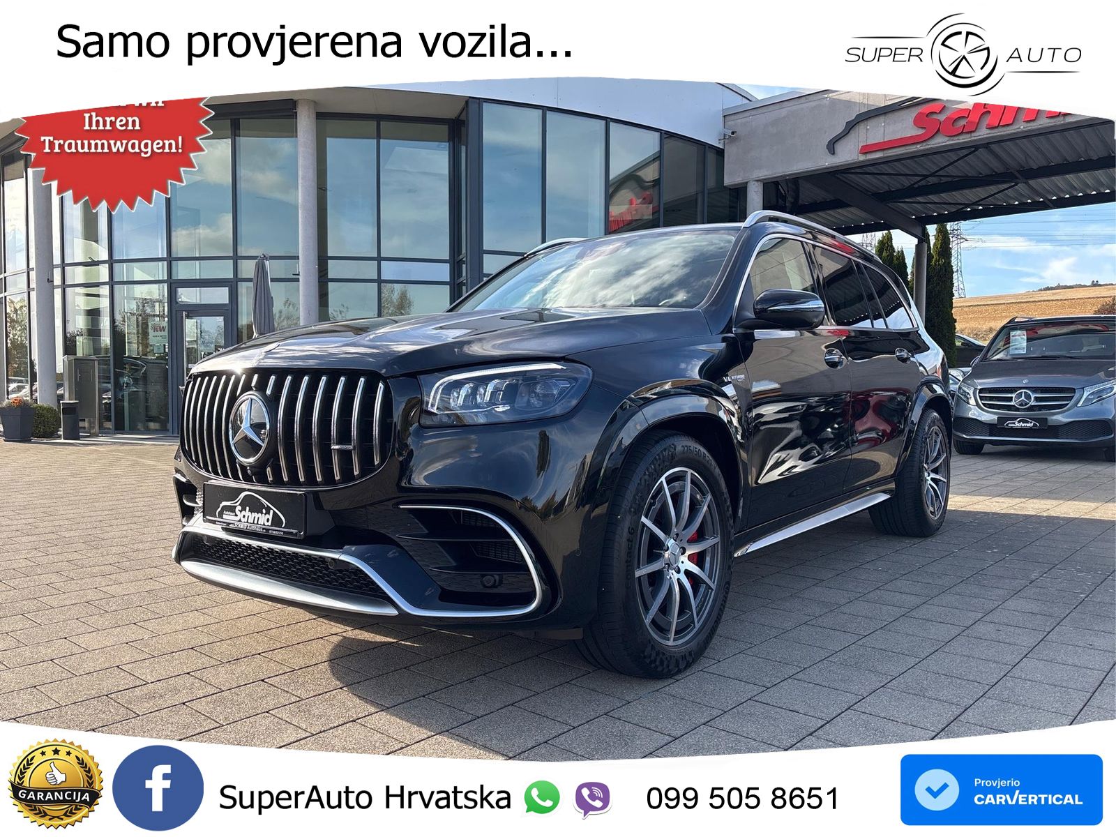 Mercedes-Benz GLS AMG GLS 63 V8 EQ Boost 4MATIC+ AMG SPEEDSHIFT TCT 9G ACC+HEAD+4xGR SJED+360+PANO