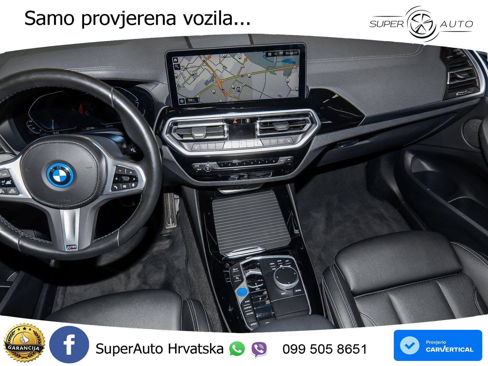 BMW iX3 80 kWh (286 KS) M Sport LED+GR SJED+ACC